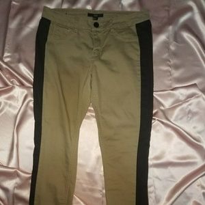 Khaki skinny pants